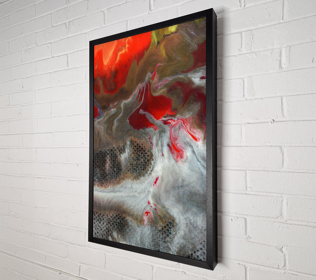  A Canvas Print of Crimson Swirl Abstract Canvas Print