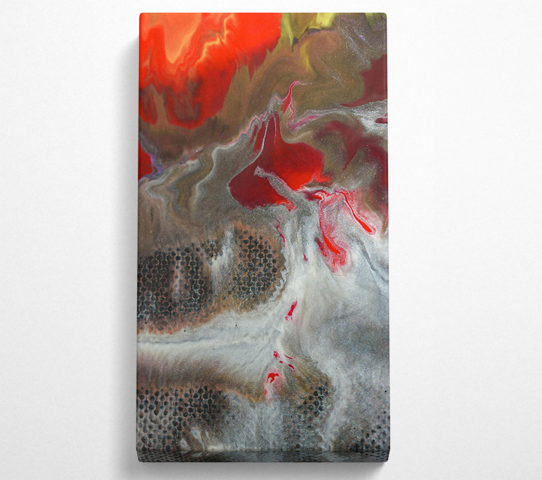  A Canvas Print of Crimson Swirl Abstract Canvas Print