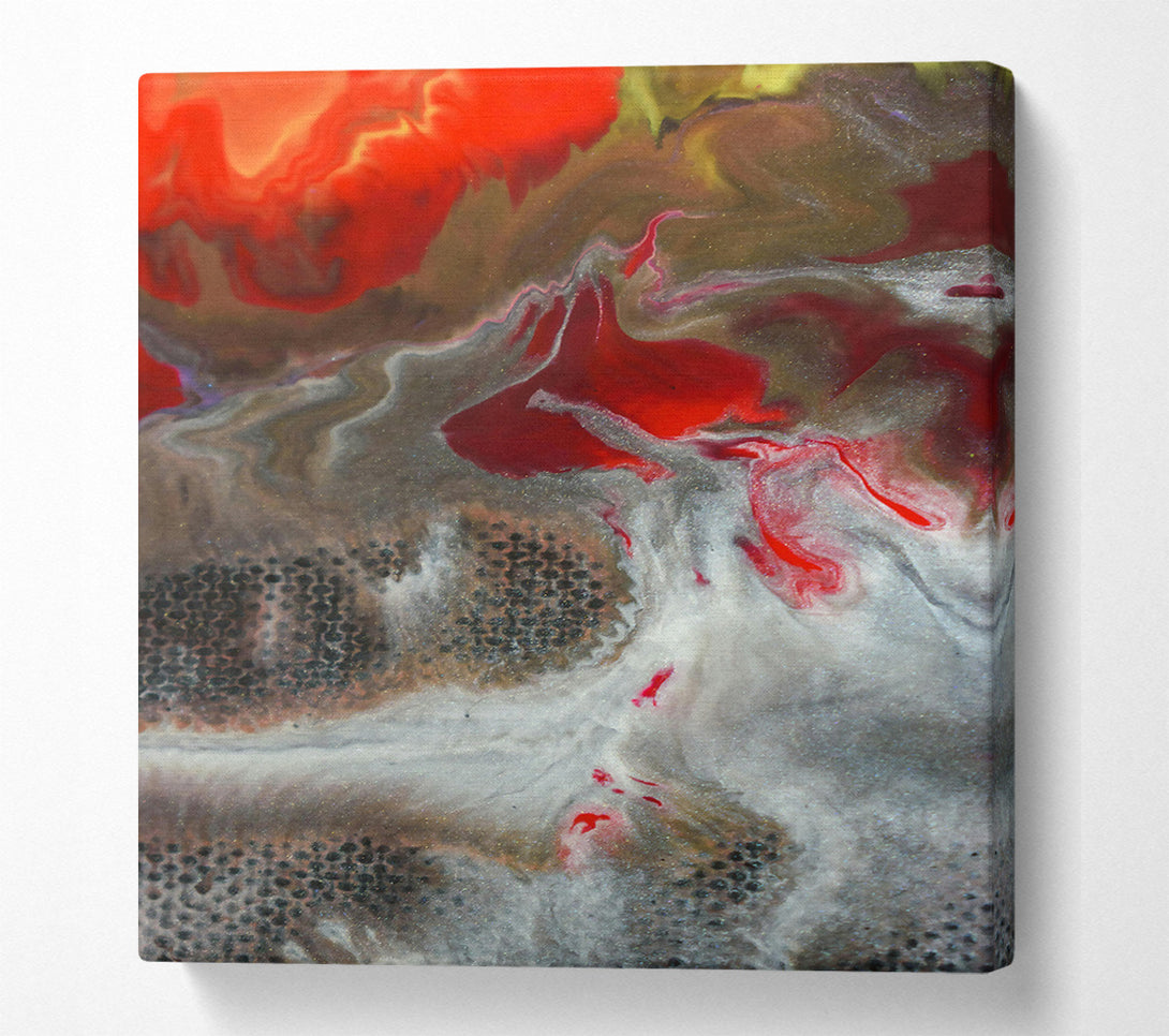  A Canvas Print of Crimson Swirl Abstract Canvas Print