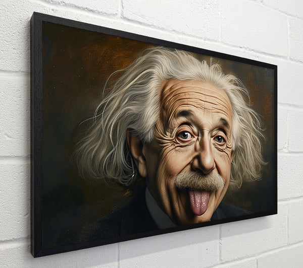 Albert Einstein Sticking Tongue Out