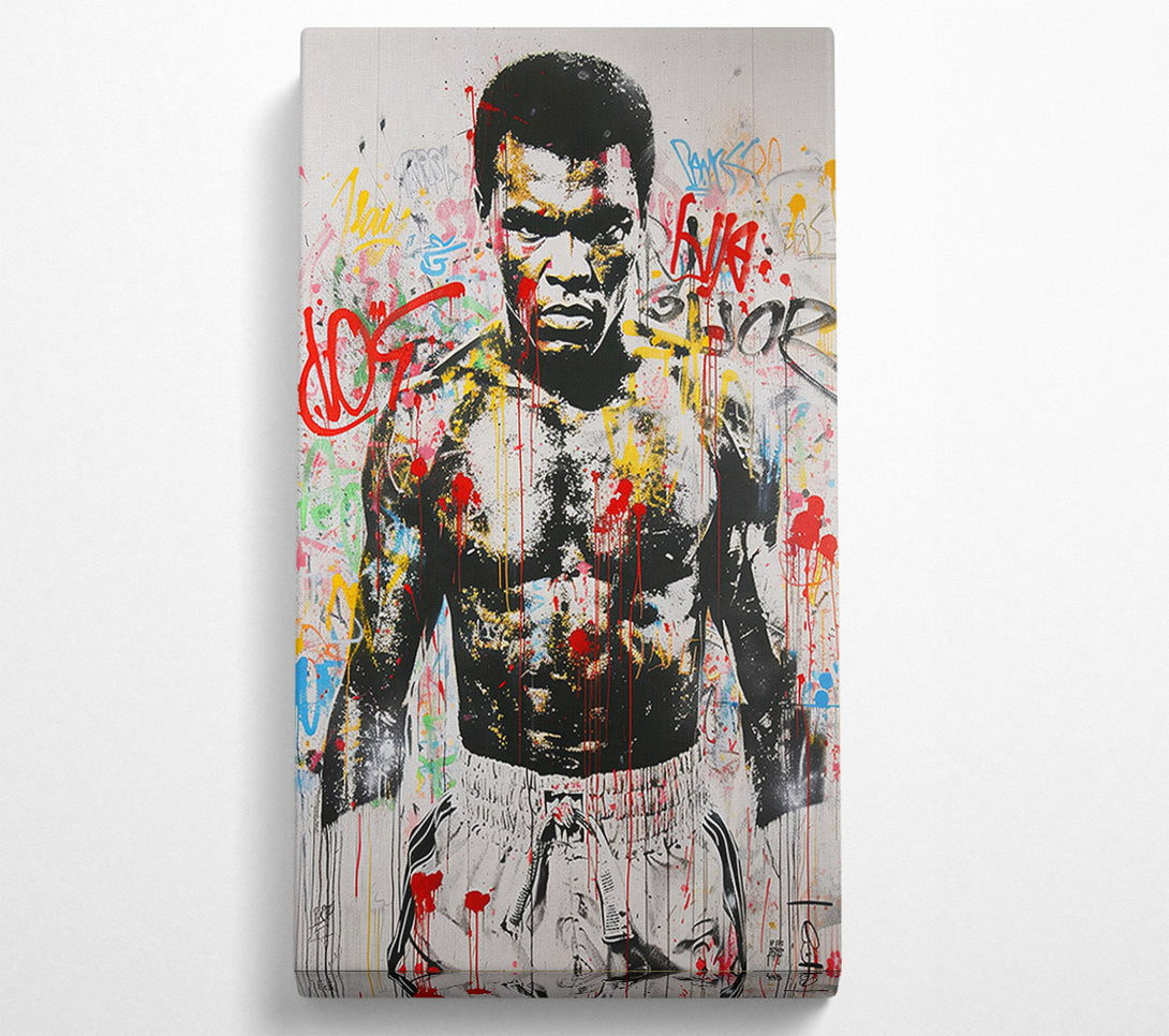  A Canvas Print of Muhammad Ali Graffiti Boxing Canvas Art