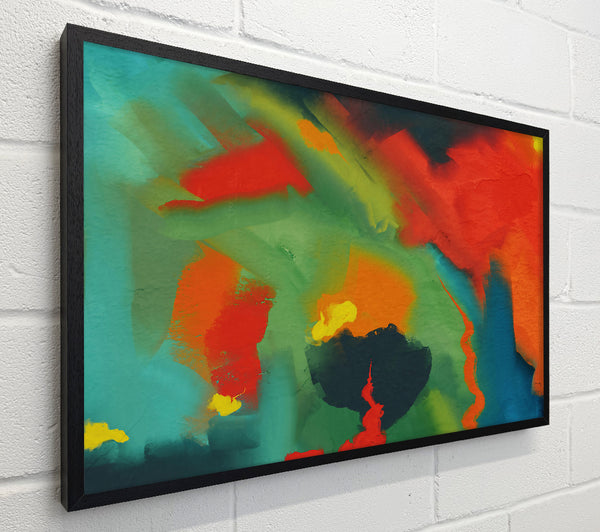 Teal And Orange Abstract