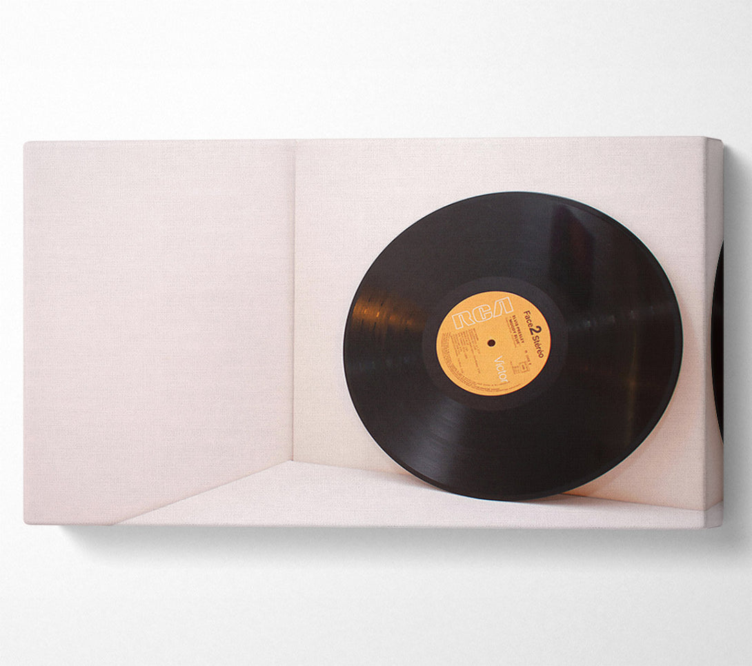  A Canvas Print of Black Vinyl Corner Canvas Art