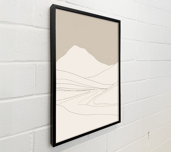 Beige Mountain Lines