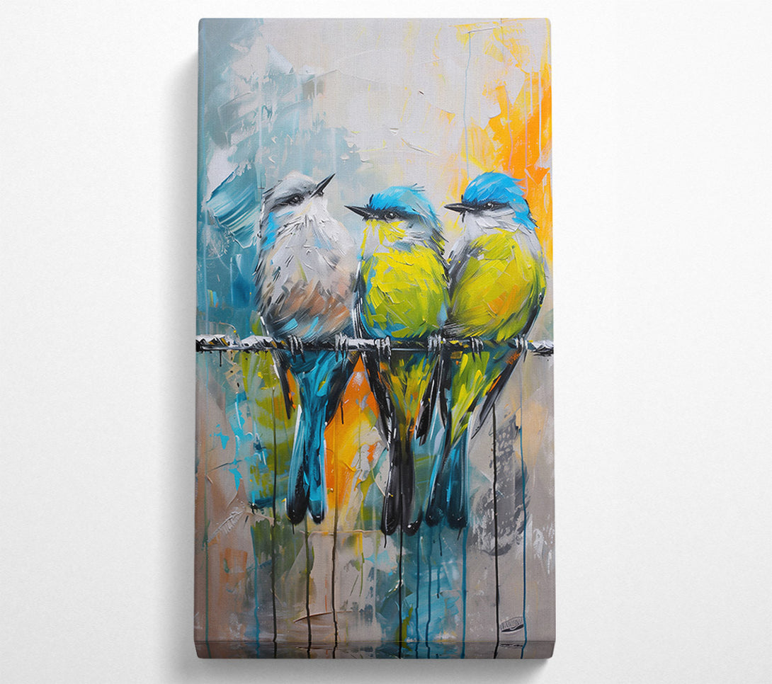  A Canvas Print of Blue Bird Symphony Canvas Wall Art