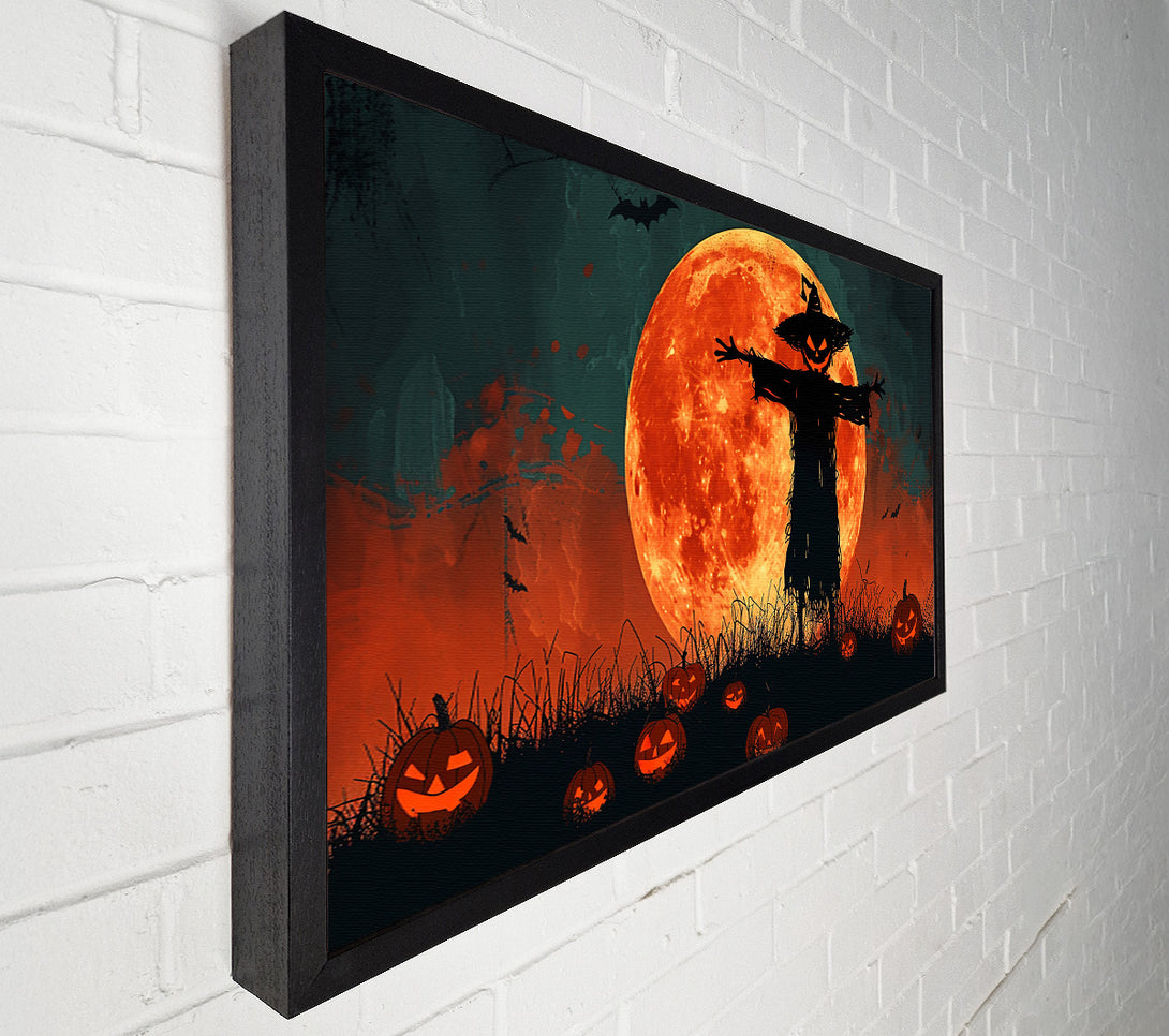 A Canvas Print of Crimson Scarecrow Moon Canvas Art
