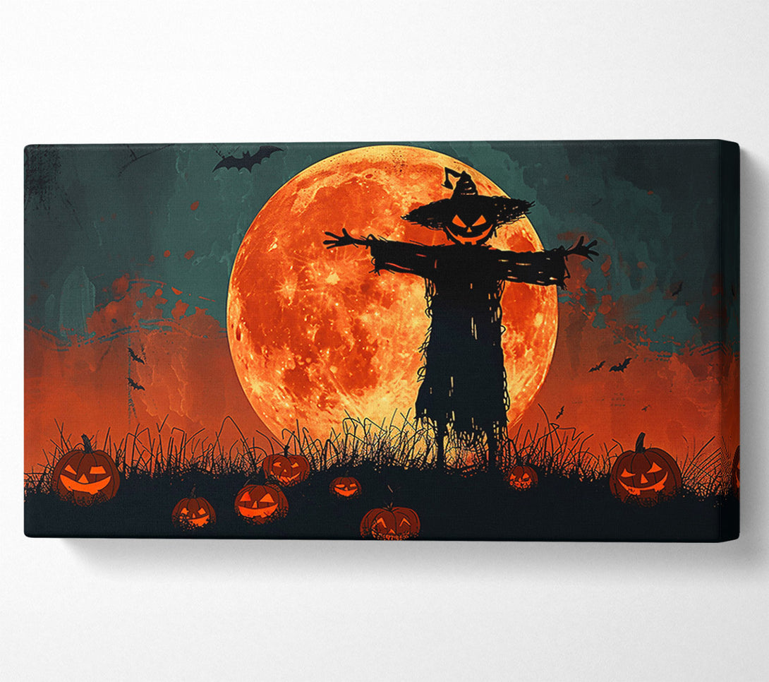  A Canvas Print of Crimson Scarecrow Moon Canvas Art