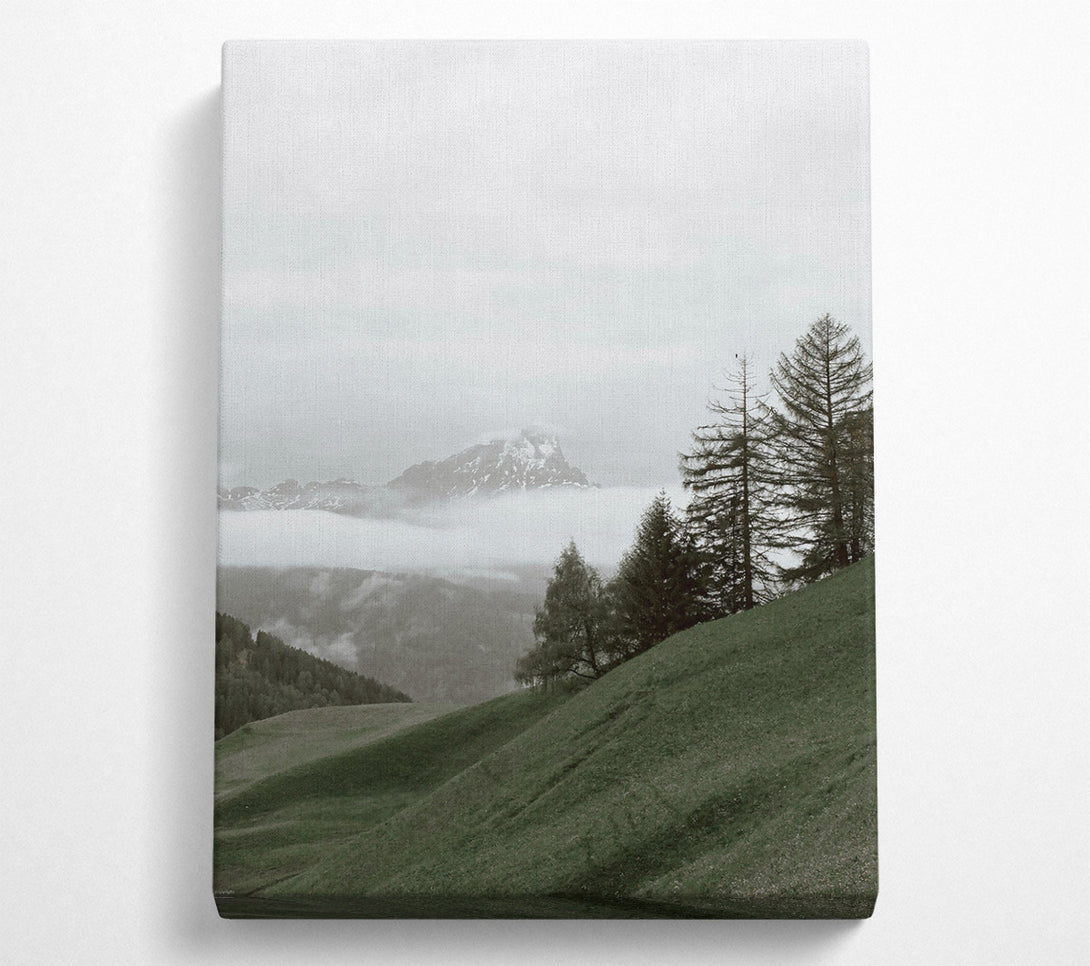  A Canvas Print of Green Mountain Mist Canvas Print