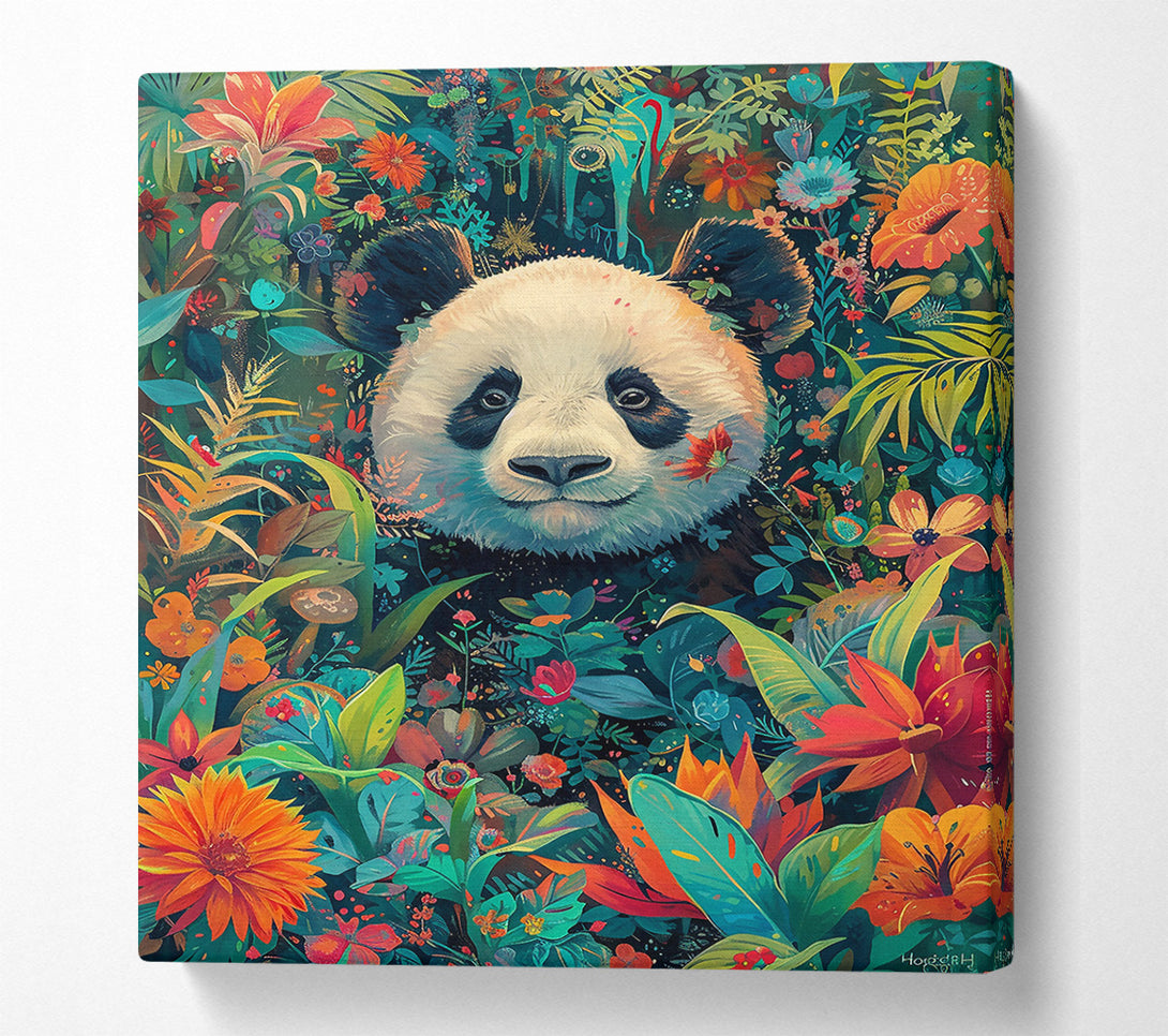  A Canvas Print of Orange Panda Bloom Canvas Art