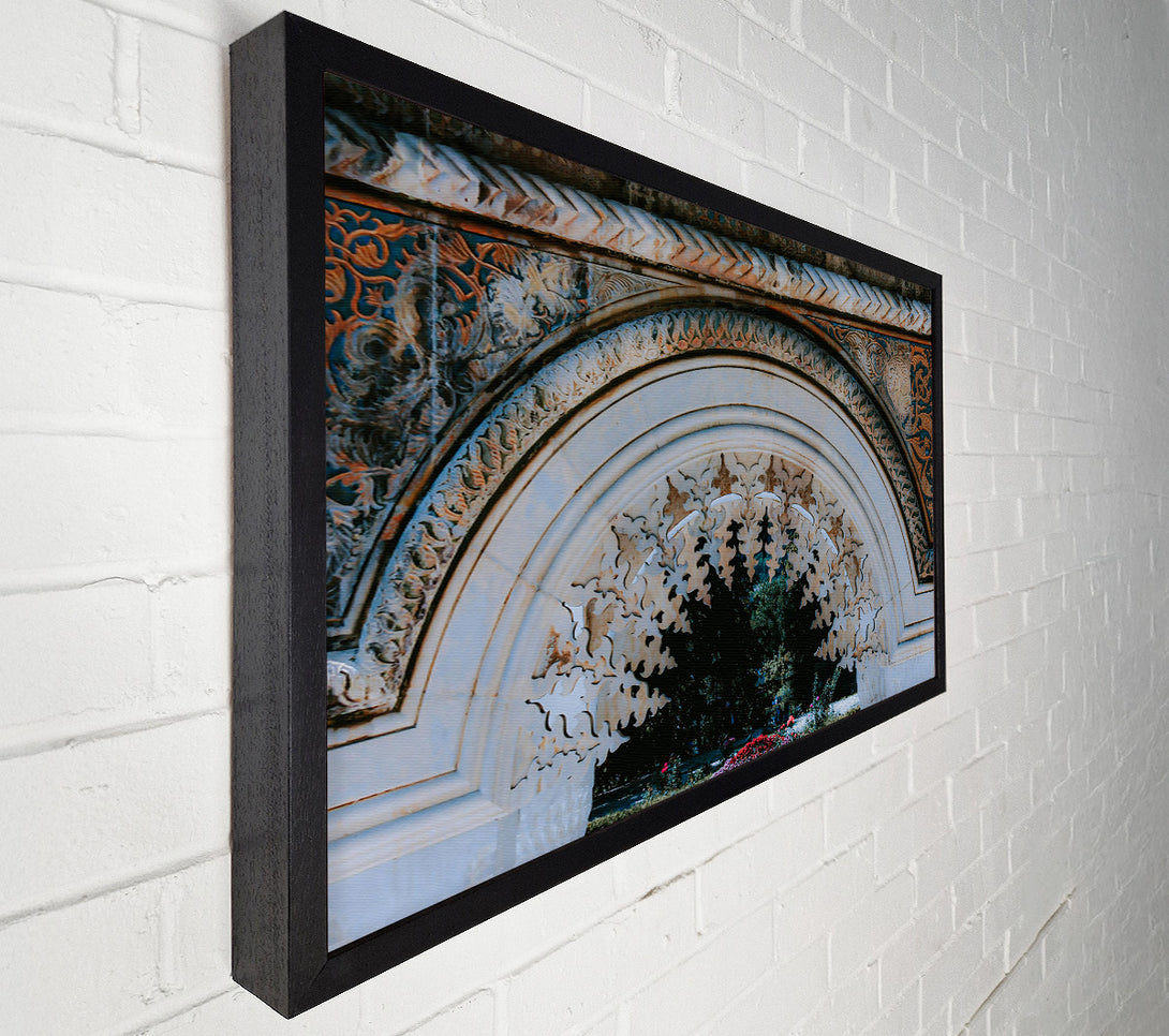  A Canvas Print of Stonework In Beige Canvas Art