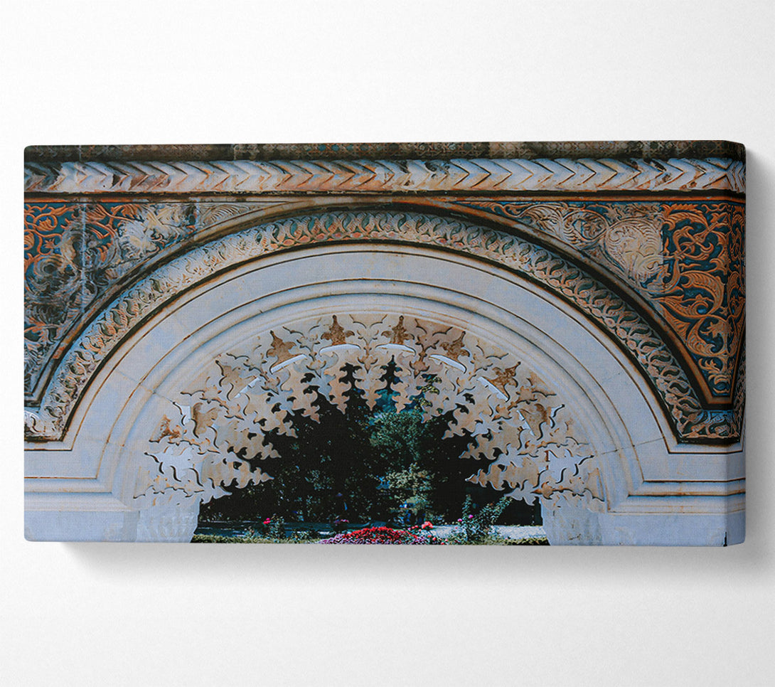  A Canvas Print of Stonework In Beige Canvas Art