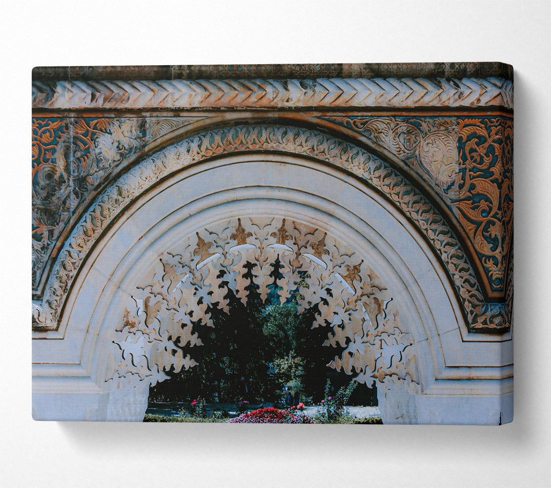  A Canvas Print of Stonework In Beige Canvas Art