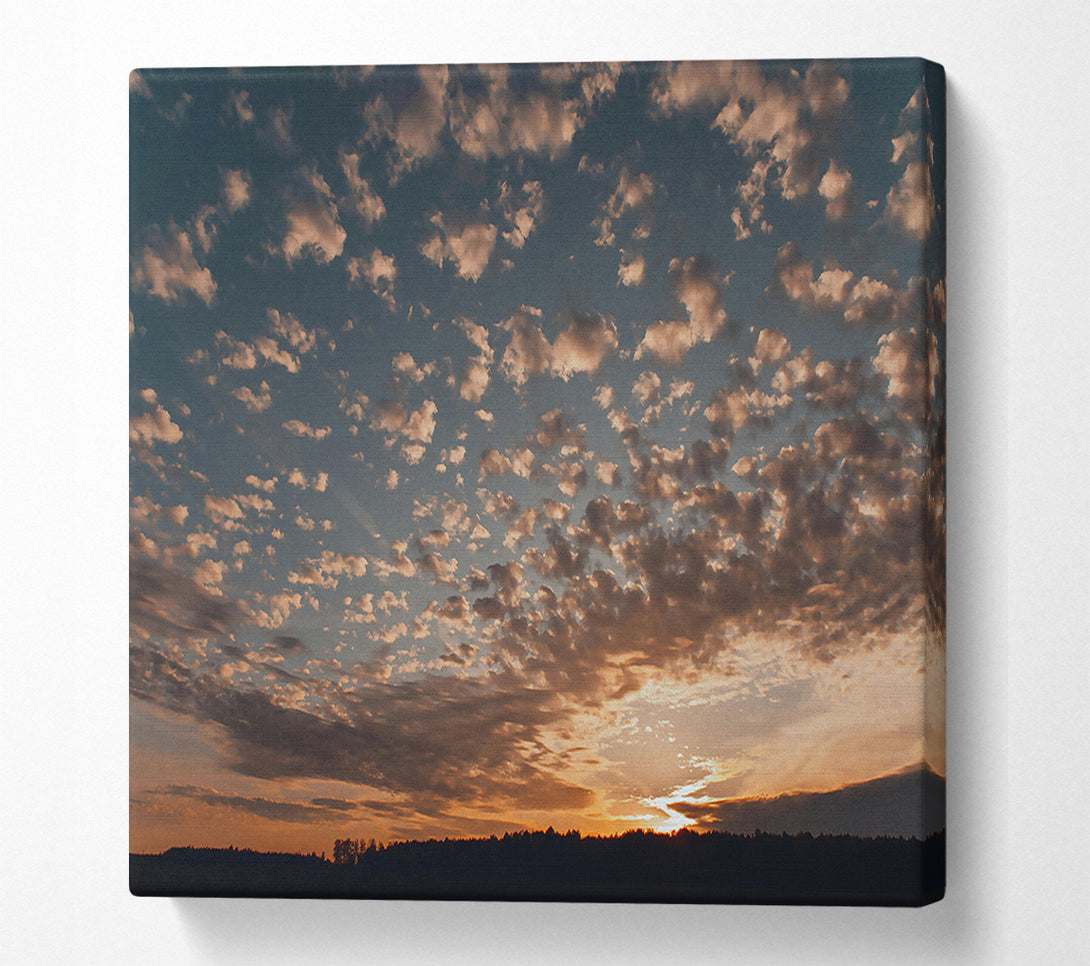  A Canvas Print of Golden Cloud Symphony Canvas Art