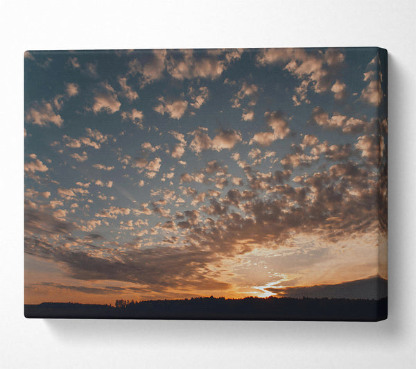  A Canvas Print of Golden Cloud Symphony Canvas Art