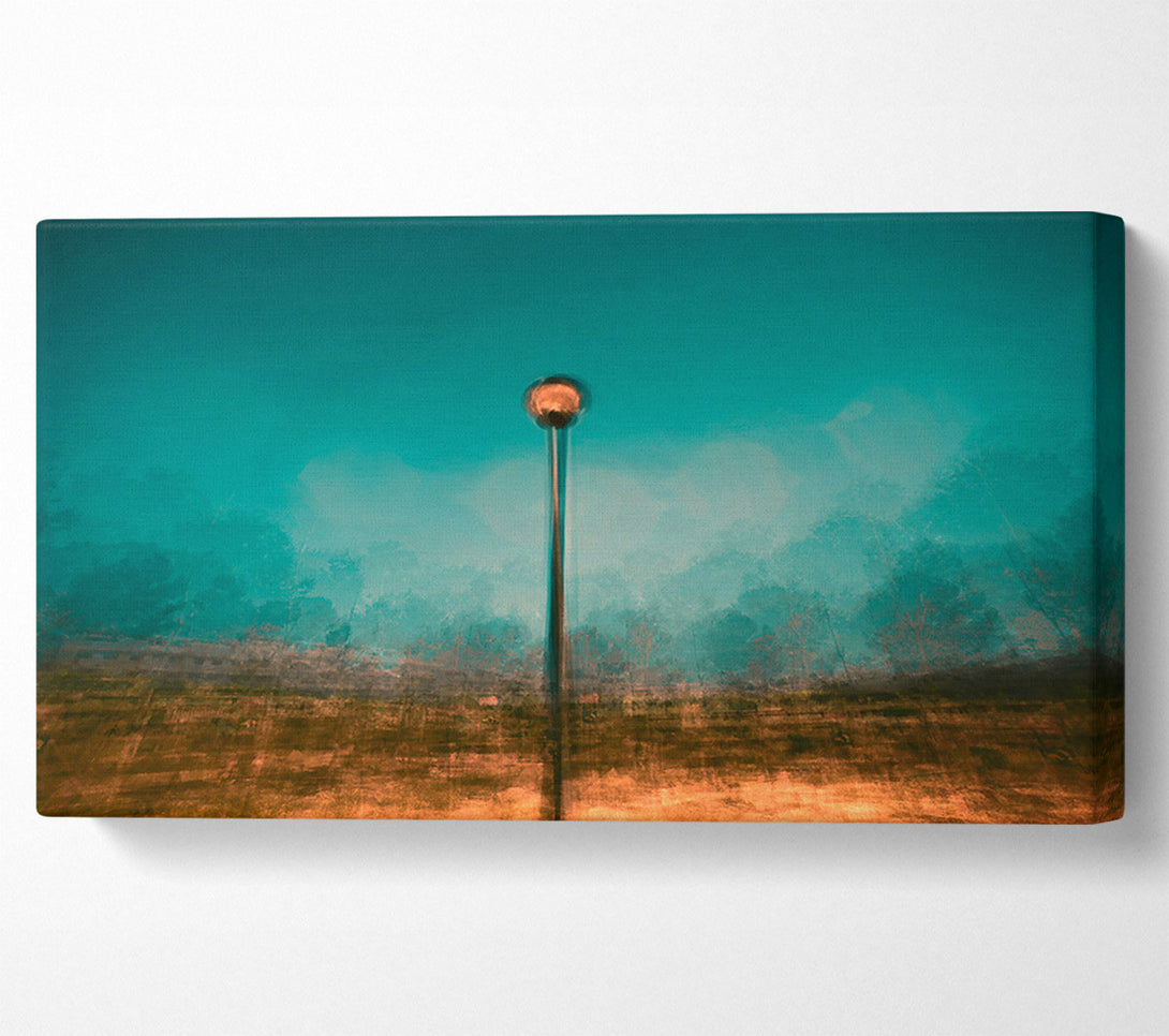  A Canvas Print of Teal Light Reflection Canvas Wall Art