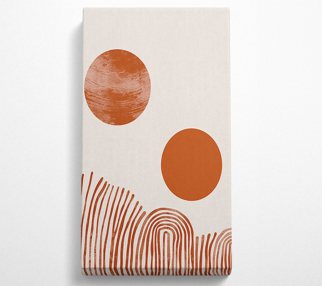  A Canvas Print of Terracotta Sunset Hues Canvas Print