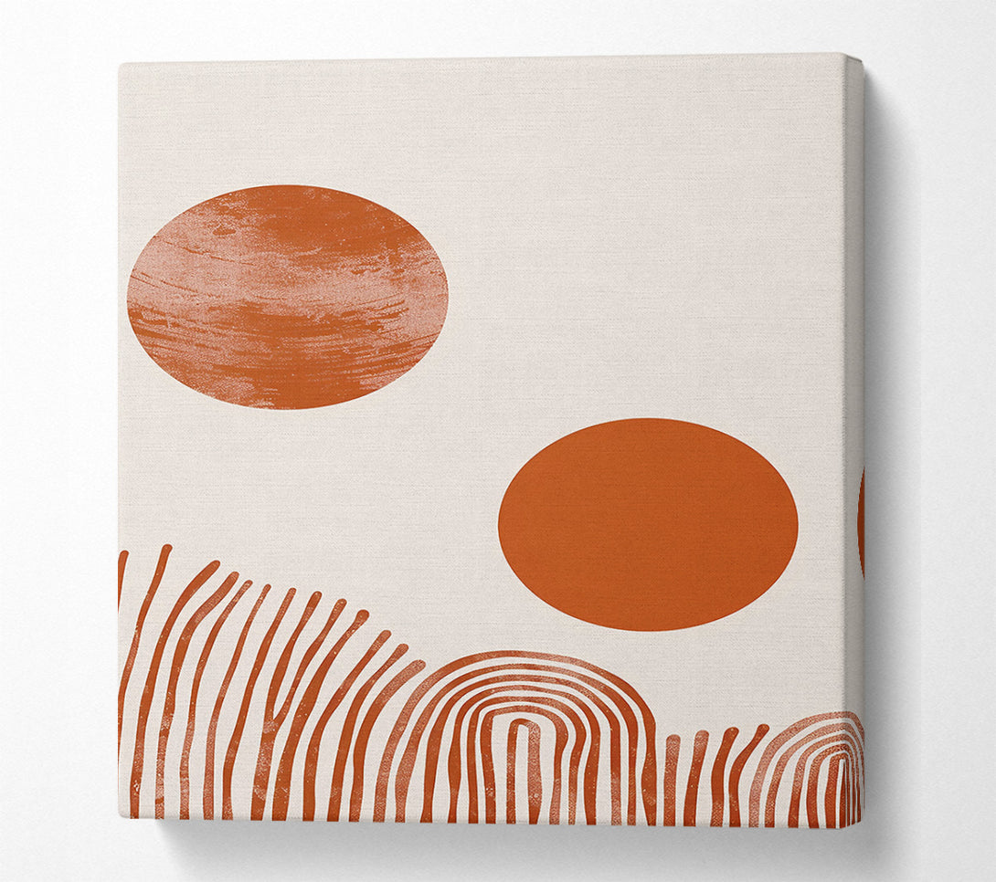  A Canvas Print of Terracotta Sunset Hues Canvas Print