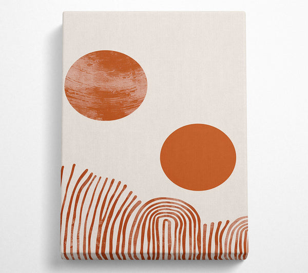  A Canvas Print of Terracotta Sunset Hues Canvas Print