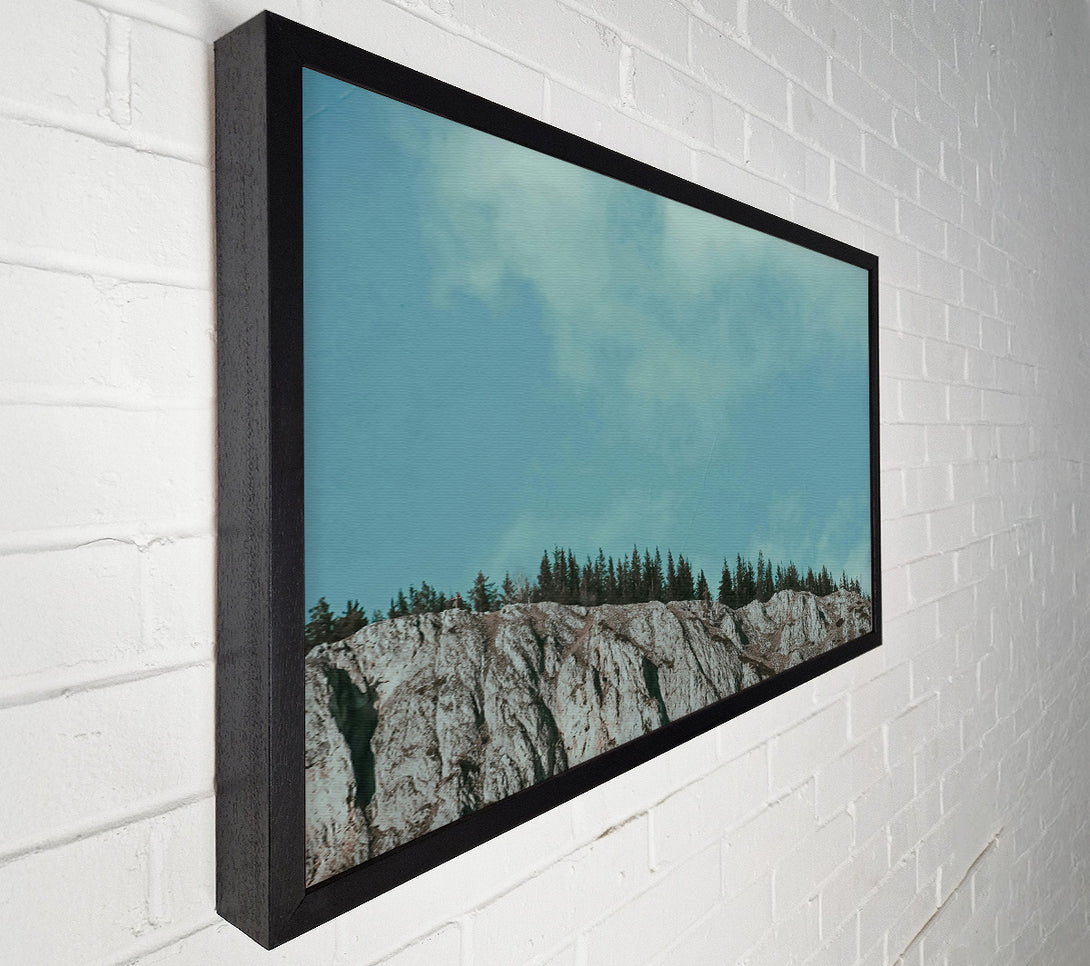  A Canvas Print of Pale Blue Cliffs Canvas Art