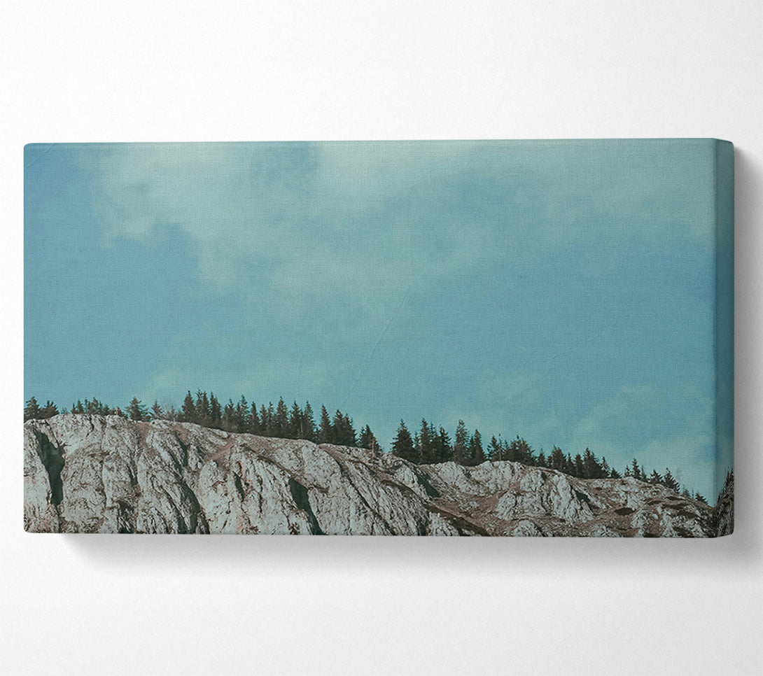  A Canvas Print of Pale Blue Cliffs Canvas Art