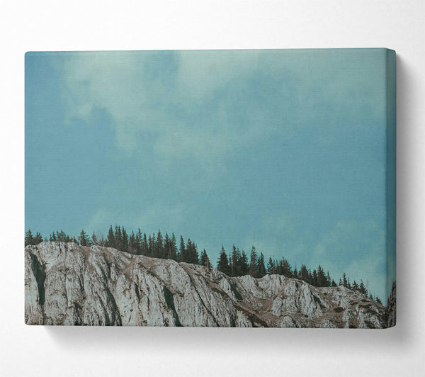 A Canvas Print of Pale Blue Cliffs Canvas Art