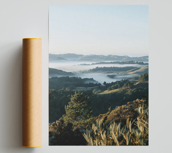 Blue Mist Valley Poster