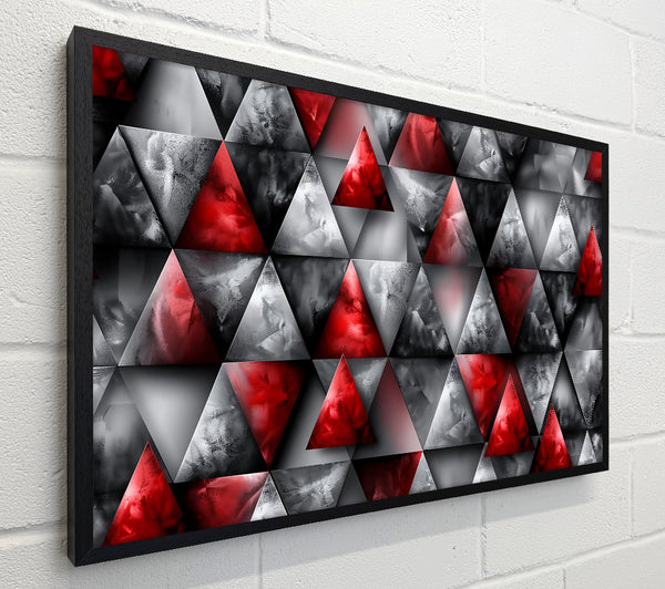 Crimson Geometric Symphony