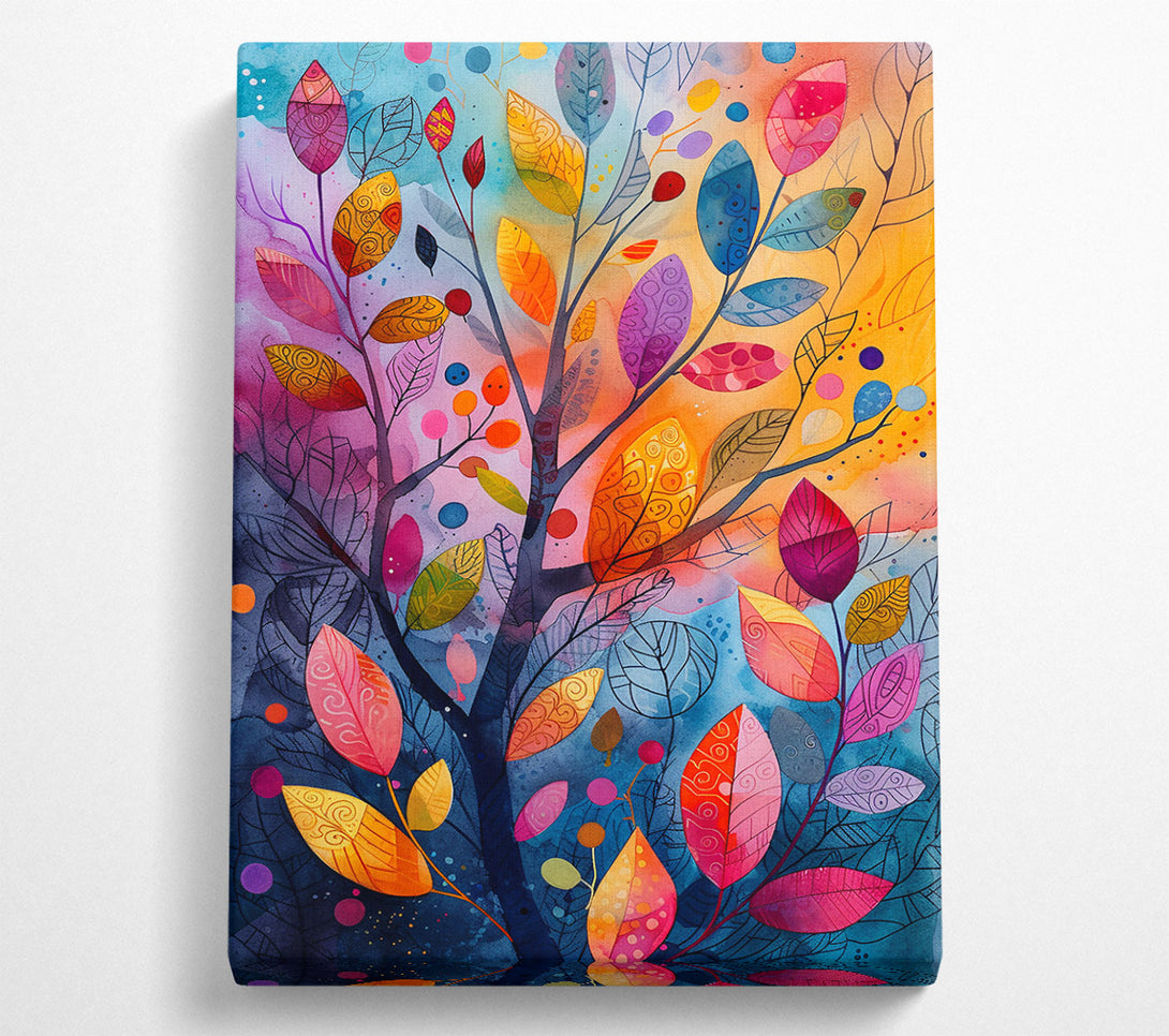  A Canvas Print of Orange Autumn Dreamscape Canvas Wall Art
