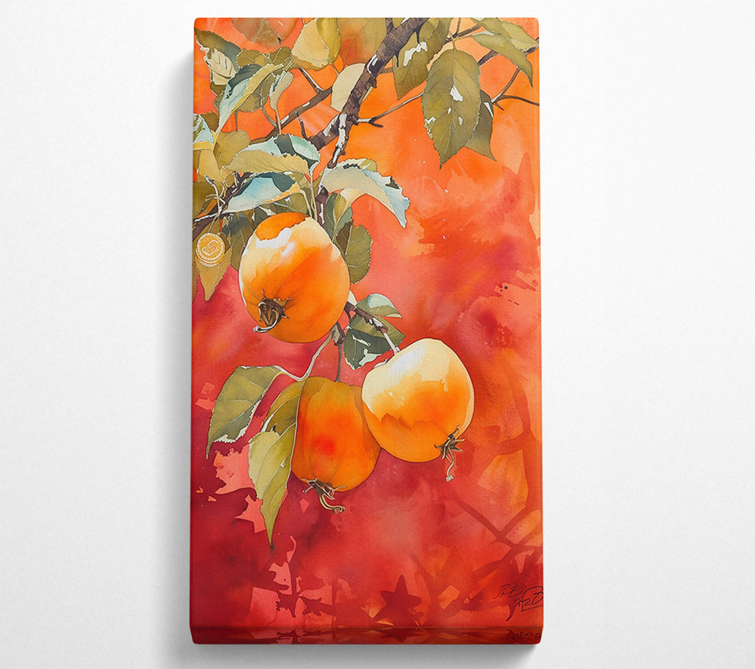  A Canvas Print of Orange Orchard Glow Canvas Wall Art