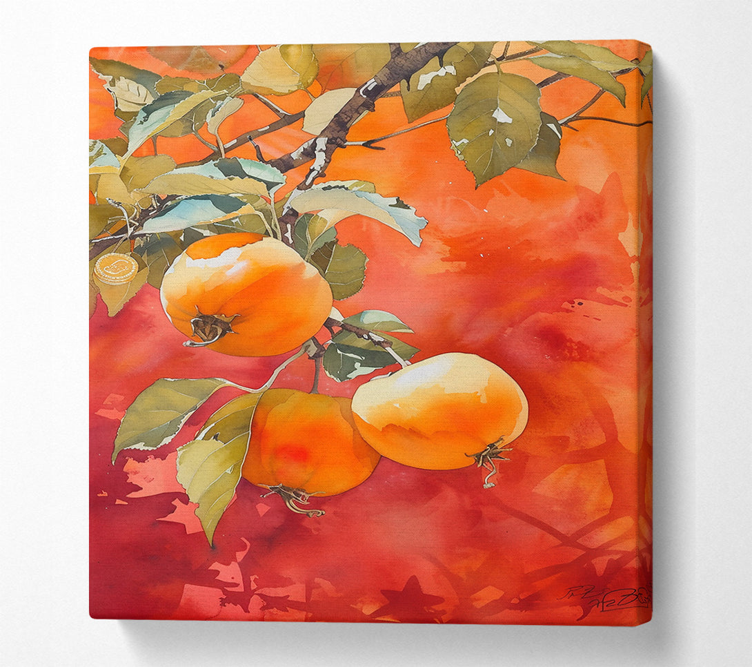  A Canvas Print of Orange Orchard Glow Canvas Wall Art