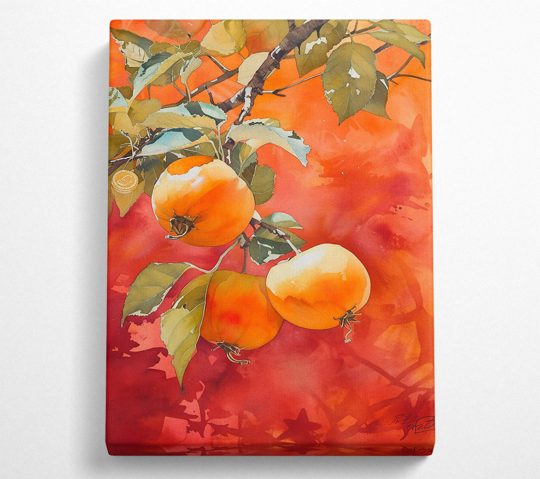  A Canvas Print of Orange Orchard Glow Canvas Wall Art