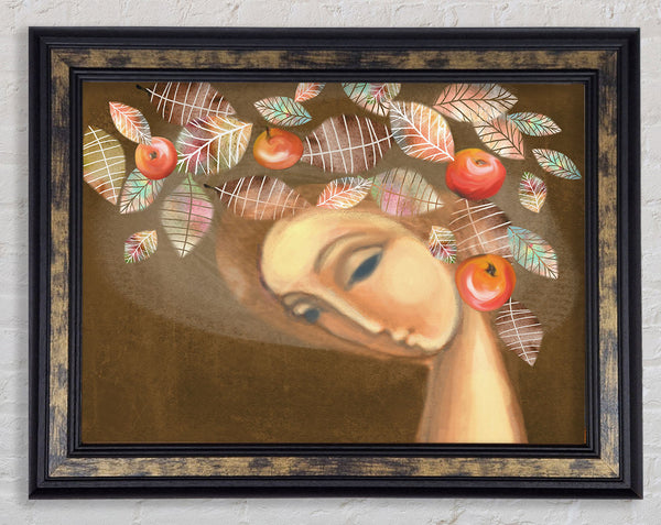 Apple Lady Framed Print