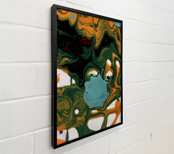 Green And Orange Swirl