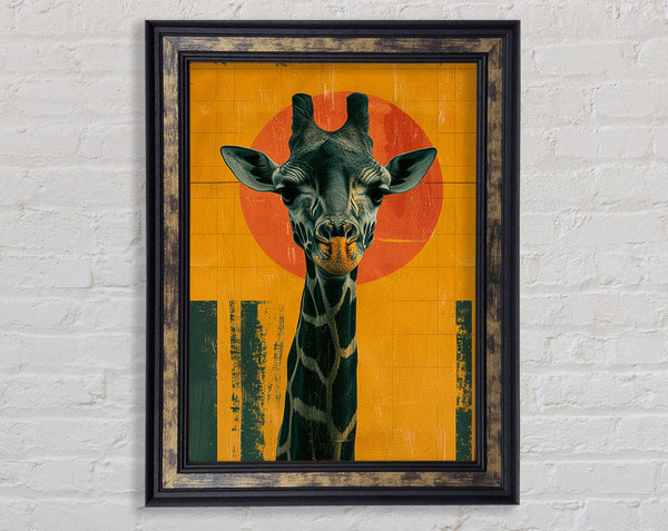 Art Giraffe Framed Print