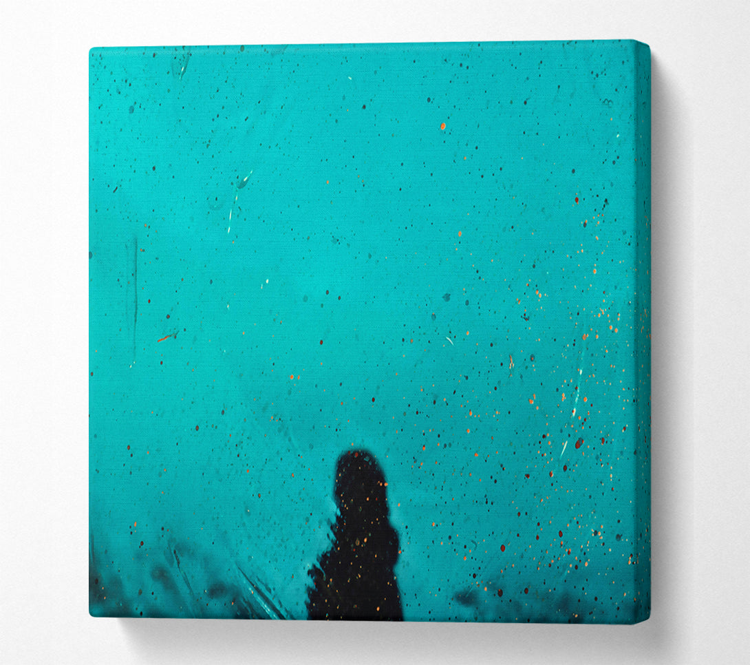  A Canvas Print of Turquoise Specks Of Light Canvas Art
