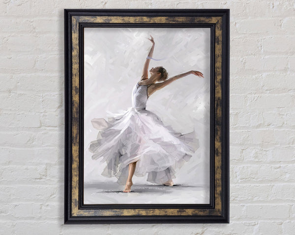 Artful Ballerina Framed Print