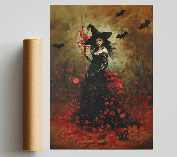 Crimson Witch'S Flight Poster