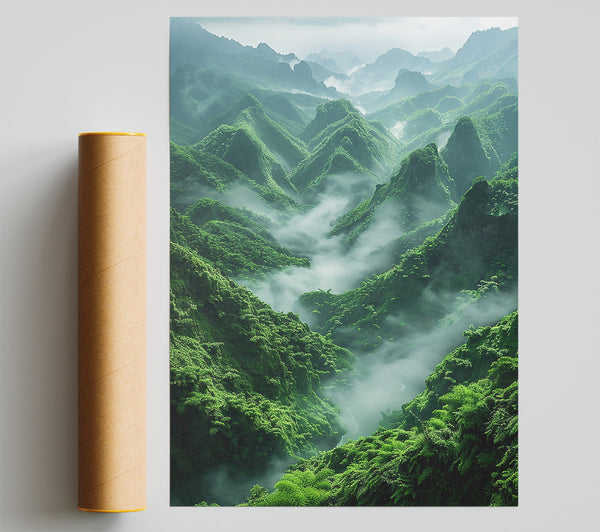 Emerald Valley Mist Print