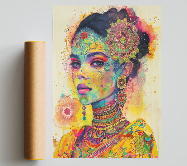 Yellow Floral Majesty Print