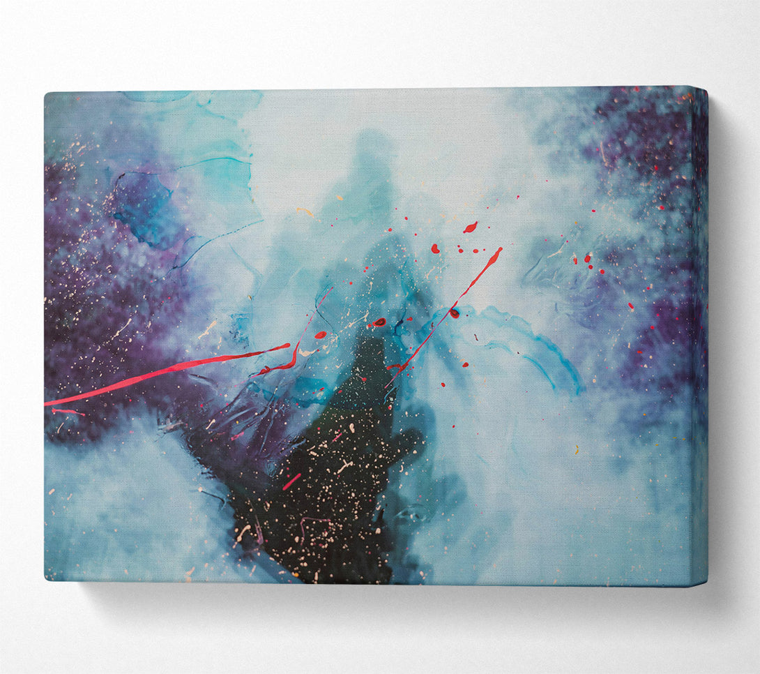  A Canvas Print of Azure And Crimson Dreams Canvas Art