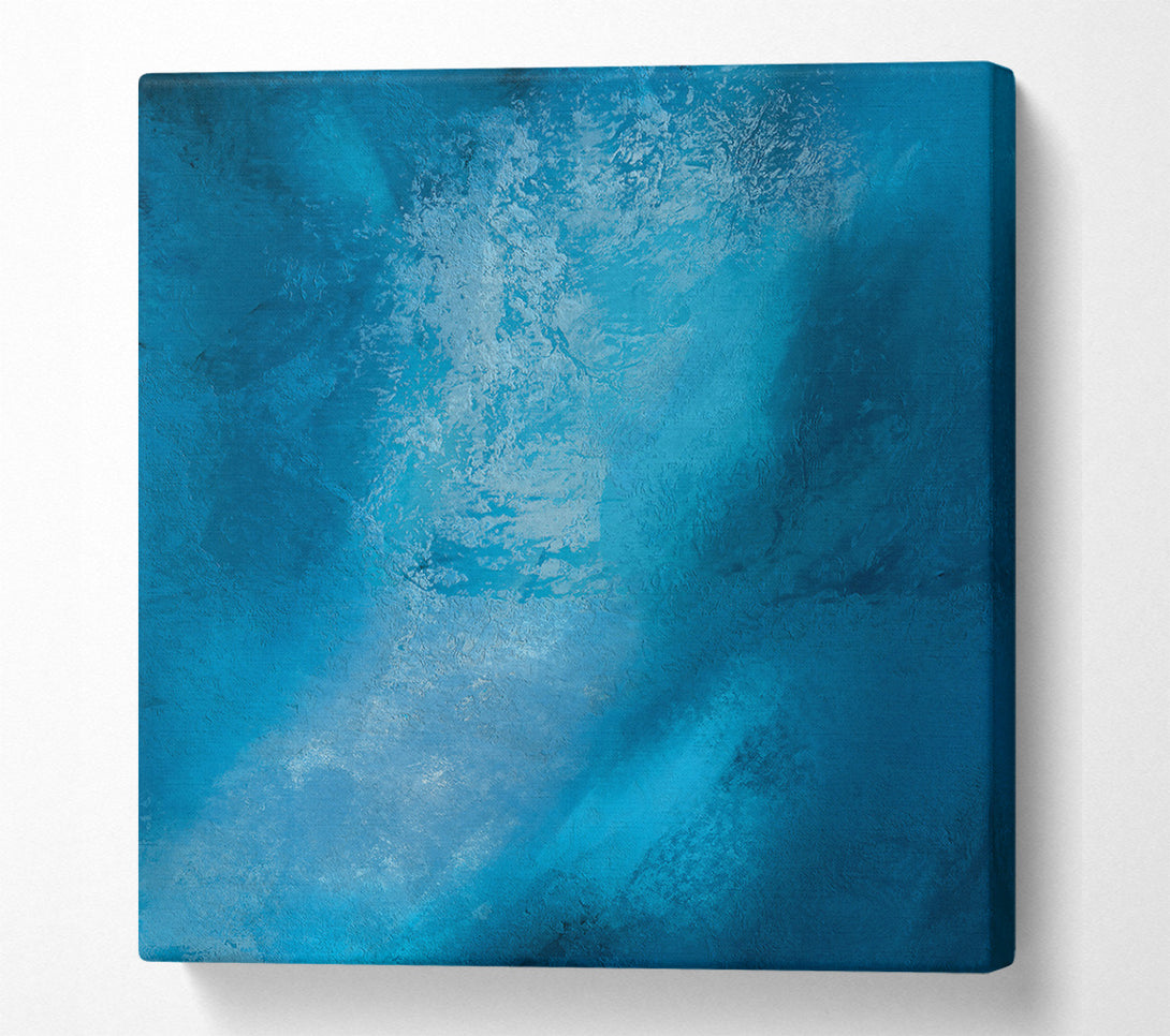  A Canvas Print of Azure Ocean Depth Canvas Print
