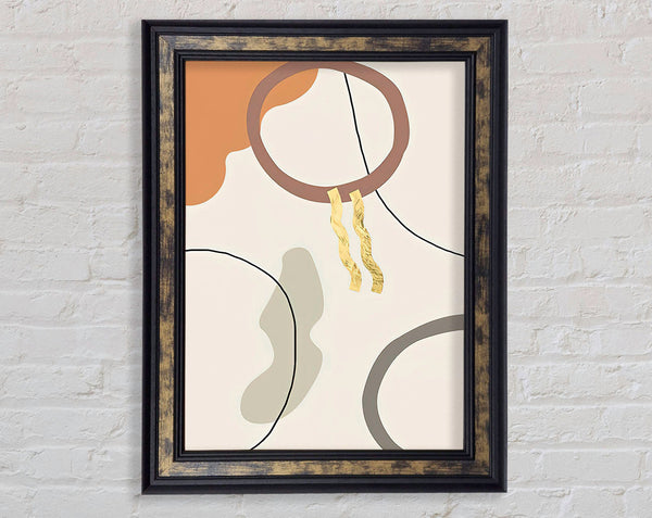 Asbtact Squiggle Framed Print