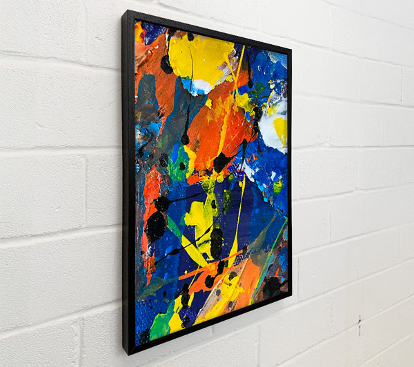 Blue And Yellow Splashes