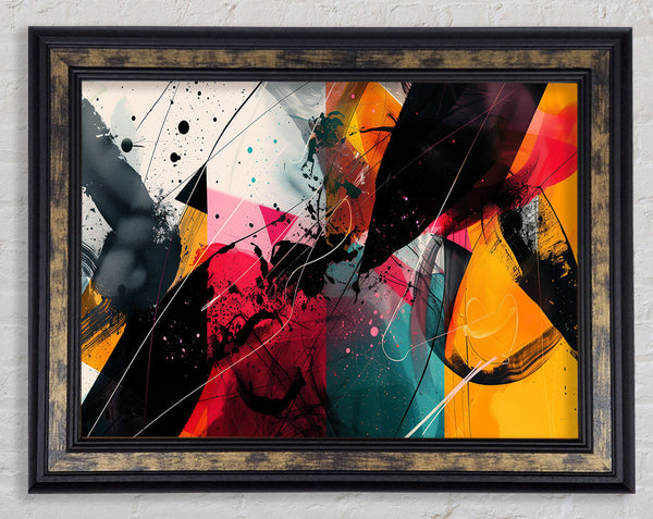 Asbtract Mess Framed Print