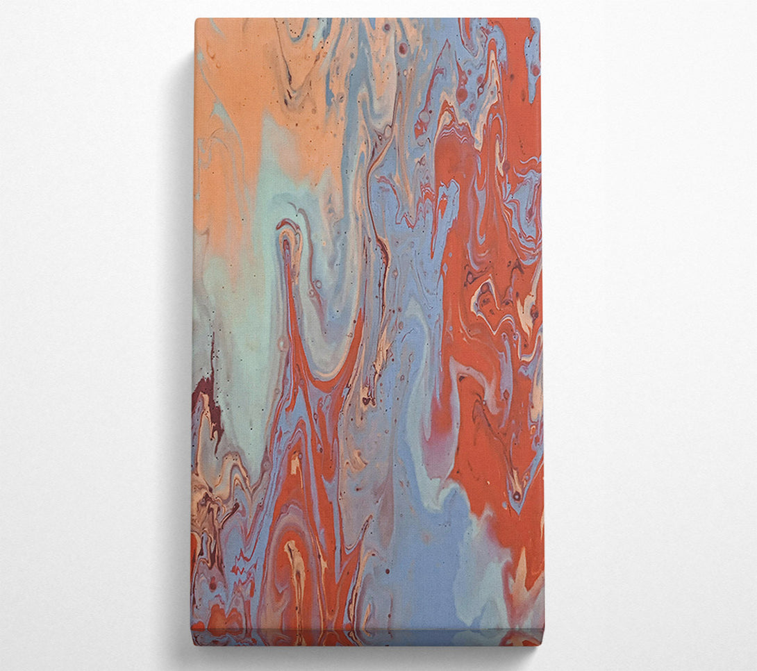  A Canvas Print of Red And Blue Swirls Canvas Print