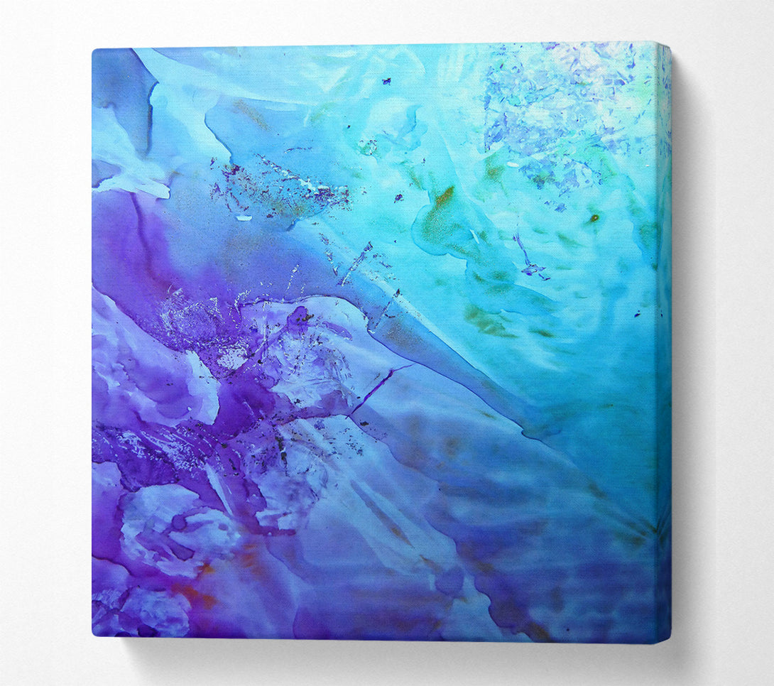  A Canvas Print of Azure And Violet Dreams Canvas Art