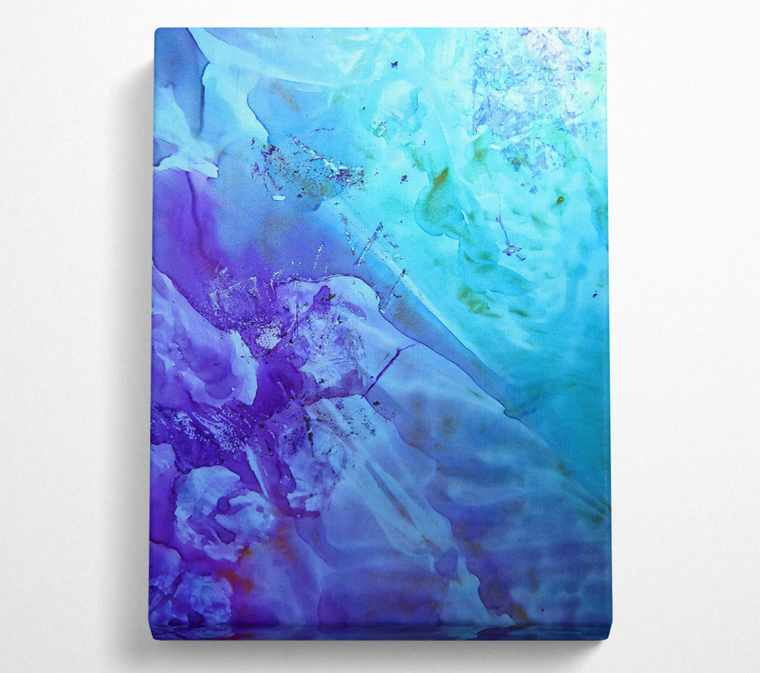  A Canvas Print of Azure And Violet Dreams Canvas Art