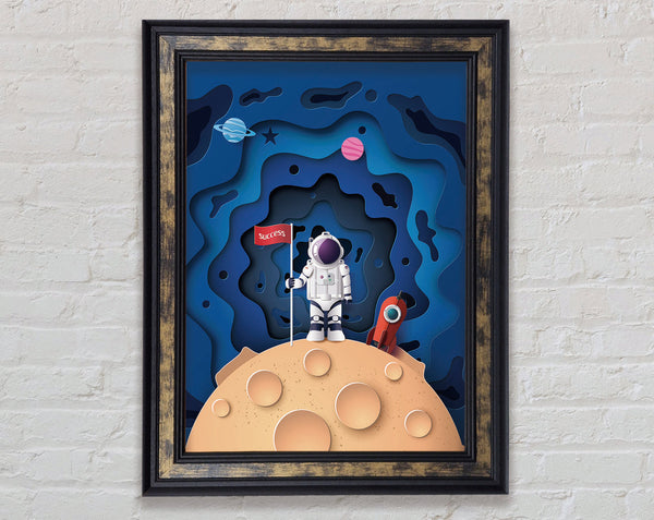 Astronaut Success Framed Print