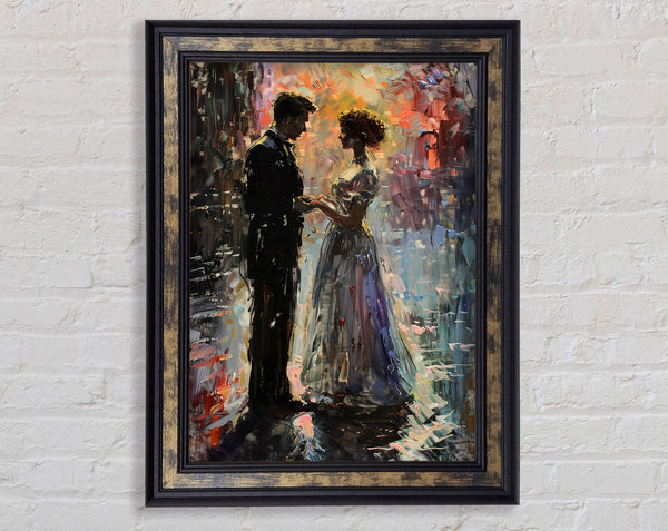 At The Wedding Framed Print
