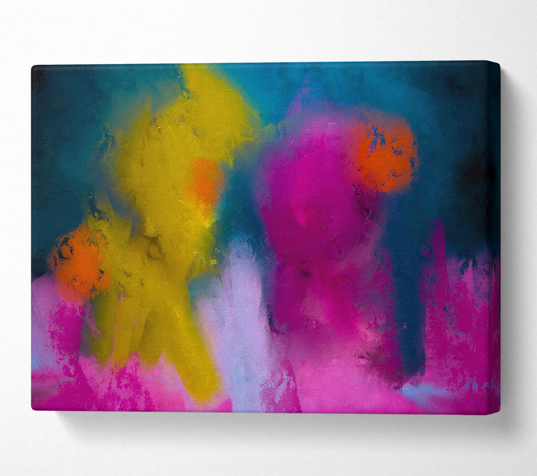  A Canvas Print of Fuchsia Abstract Dreamscape Canvas Art